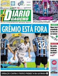 Capa do jornal Diário Gaúcho 17/12/2020