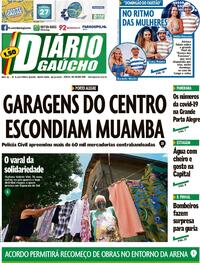 Capa do jornal Diário Gaúcho 18/12/2020