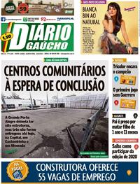 Capa do jornal Diário Gaúcho 19/08/2020