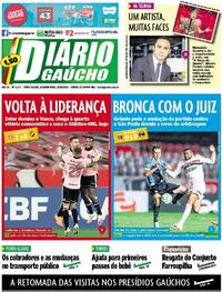 Capa do jornal Diário Gaúcho 19/10/2020