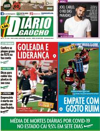 Capa do jornal Diário Gaúcho 20/08/2020