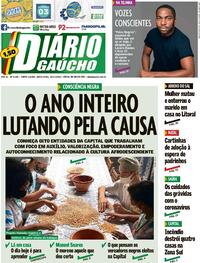 Capa do jornal Diário Gaúcho 20/11/2020