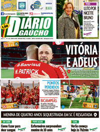 Capa do jornal Diário Gaúcho 21/12/2020