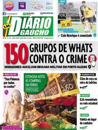 Capa do jornal Diário Gaúcho 22/01/2020
