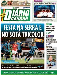 Capa do jornal Diário Gaúcho 23/07/2020