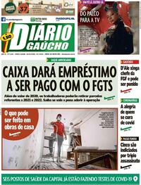 Capa do jornal Diário Gaúcho 24/07/2020