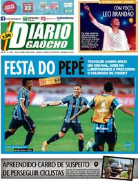 Capa do jornal Diário Gaúcho 24/09/2020