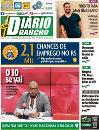 Capa do jornal Diário Gaúcho 24/11/2020