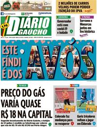 Capa do jornal Diário Gaúcho 25/07/2020