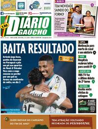 Capa do jornal Diário Gaúcho 27/11/2020