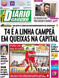 Capa do jornal Diário Gaúcho 30/01/2020
