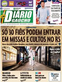 Capa do jornal Diário Gaúcho 30/03/2020