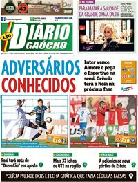Capa do jornal Diário Gaúcho 30/07/2020