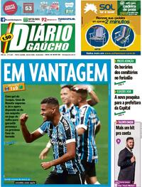 Capa do jornal Diário Gaúcho 30/10/2020