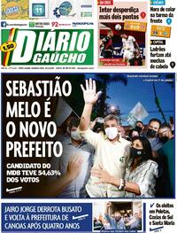 Capa do jornal Diário Gaúcho 30/11/2020