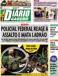 Capa do jornal Diário Gaúcho 31/07/2020