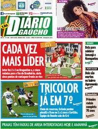 Capa do jornal Diário Gaúcho 01/02/2021