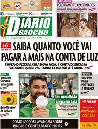Capa do jornal Diário Gaúcho 01/09/2021