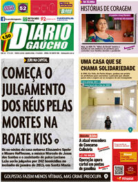 Capa do jornal Diário Gaúcho 01/12/2021
