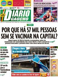 Capa do jornal Diário Gaúcho 02/10/2021