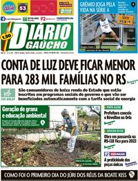 Capa do jornal Diário Gaúcho 02/12/2021