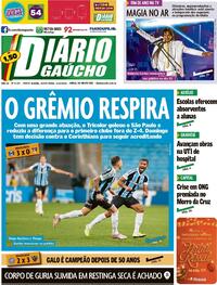 Capa do jornal Diário Gaúcho 03/12/2021