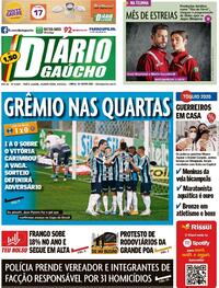 Capa do jornal Diário Gaúcho 04/08/2021