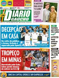 Capa do jornal Diário Gaúcho 04/10/2021