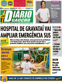 Capa do jornal Diário Gaúcho 04/11/2021