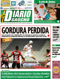 Capa do jornal Diário Gaúcho 05/02/2021
