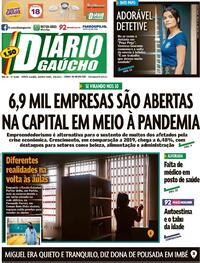 Capa do jornal Diário Gaúcho 05/08/2021