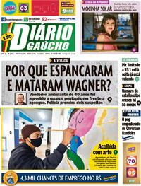 Capa do jornal Diário Gaúcho 05/10/2021