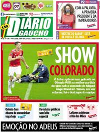Capa do jornal Diário Gaúcho 06/05/2021