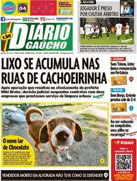 Capa do jornal Diário Gaúcho 06/10/2021