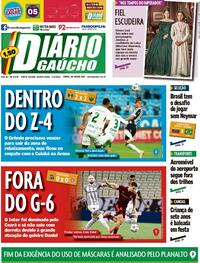 Capa do jornal Diário Gaúcho 07/10/2021