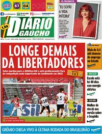Capa do jornal Diário Gaúcho 07/12/2021