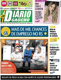 Capa do jornal Diário Gaúcho 08/06/2021