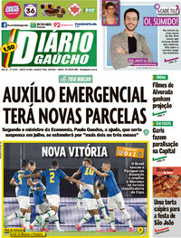 Capa do jornal Diário Gaúcho 09/06/2021