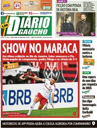 Capa do jornal Diário Gaúcho 09/08/2021