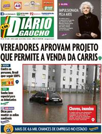 Capa do jornal Diário Gaúcho 09/09/2021