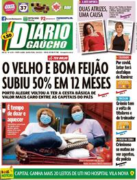 Capa do jornal Diário Gaúcho 10/06/2021