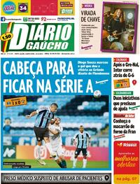 Capa do jornal Diário Gaúcho 10/11/2021