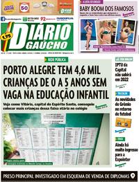 Capa do jornal Diário Gaúcho 11/09/2021
