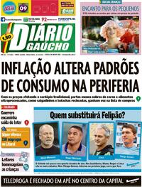 Capa do jornal Diário Gaúcho 12/10/2021