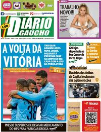 Capa do jornal Diário Gaúcho 14/07/2021