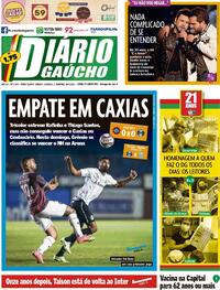 Capa do jornal Diário Gaúcho 17/04/2021
