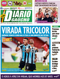 Capa do jornal Diário Gaúcho 17/05/2021