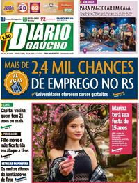 Capa do jornal Diário Gaúcho 17/08/2021
