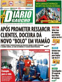 Capa do jornal Diário Gaúcho 18/09/2021