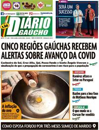 Capa do jornal Diário Gaúcho 19/05/2021